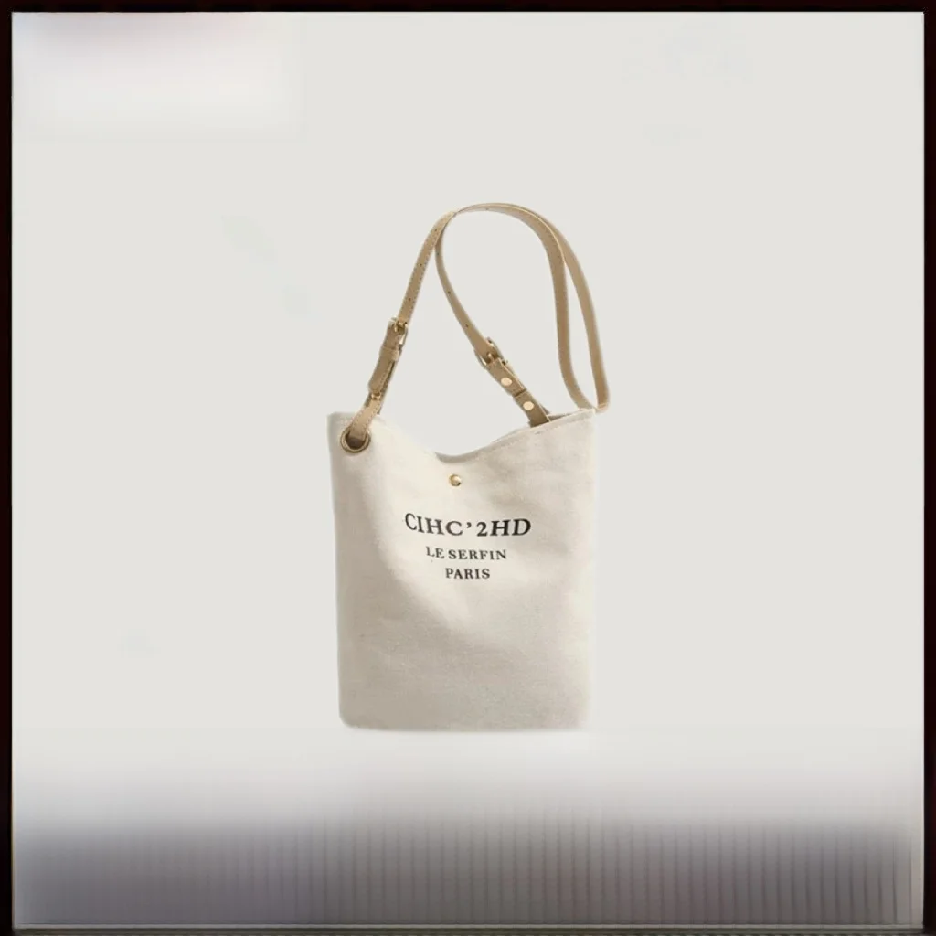 

UR Faionable Large Capaci Canvas Buet oulder Crossbody Bag 2025 New Sle Casual Handbag for Youth Magnetic Bule