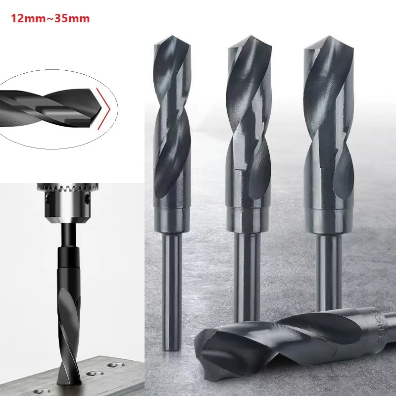HSS 4241 High Speed Steel Twist Drill Bit Black 1/2 Straight Shank 12mm to 30/31/32/32.5/33/34/35mm