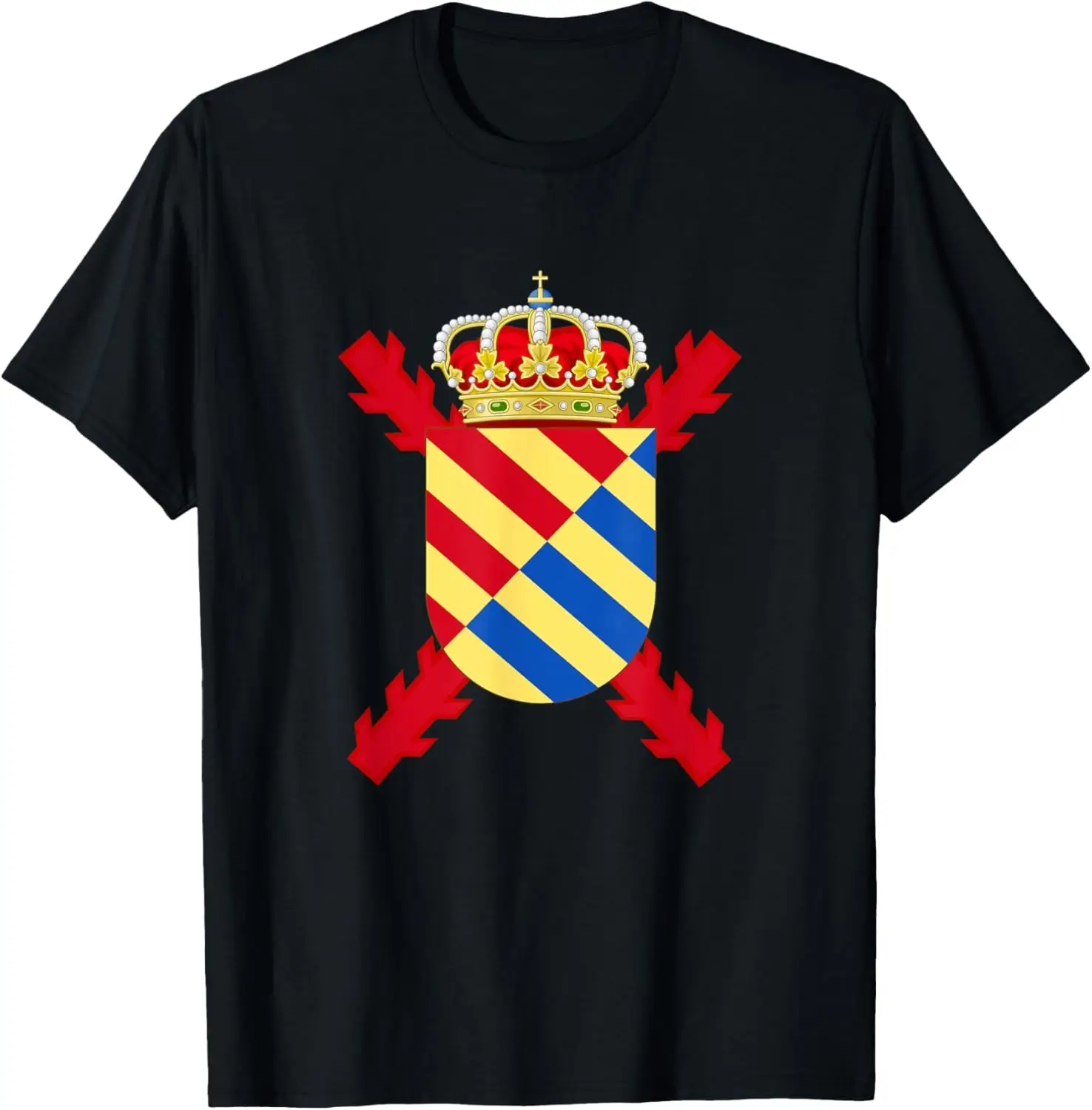 Emblema UME Ejército español Unidad Militar Emergencias camiseta manga corta Casual 100% Camisa de algodón
