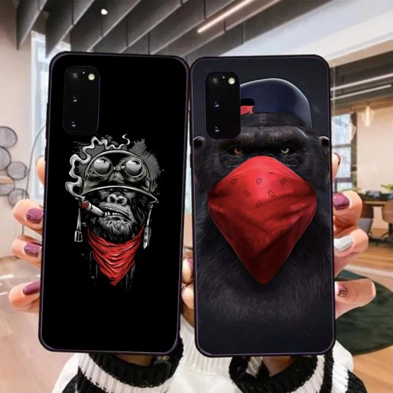 Monkey Orangutan Smart Phone Case for Realme GT 2 9i 8i 7i Pro X50 X2 C35 C21 C20 C11 C3 Black Soft Phone Cover Funda