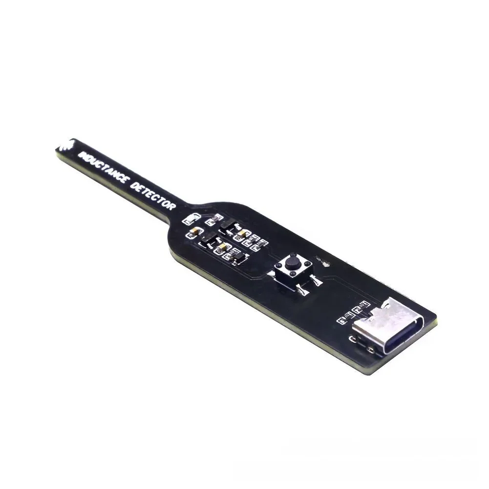 Compact Inductance Tester for Mobile Repair Shops Portable Fault Detection Tool with LED Type C Powered 80x16x5mm