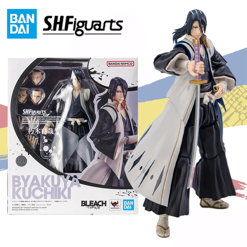 

Bandai SHFiguarts SHF BLEACH Thousand Year Blood War Byakuya Anime Action Figure Finished Model Kit Toy Gifts for Children Kids