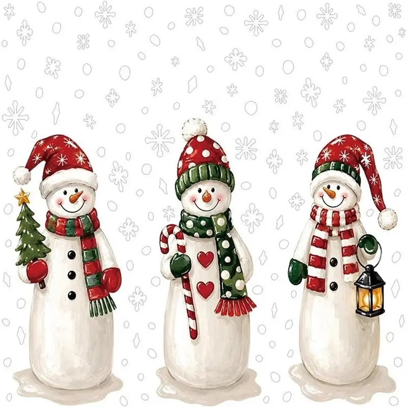 M11K-3 Sheets Cartoon Snowman Merry Christmas Windows Stickers For Glass Window Large Windows Decals Static Double-Side