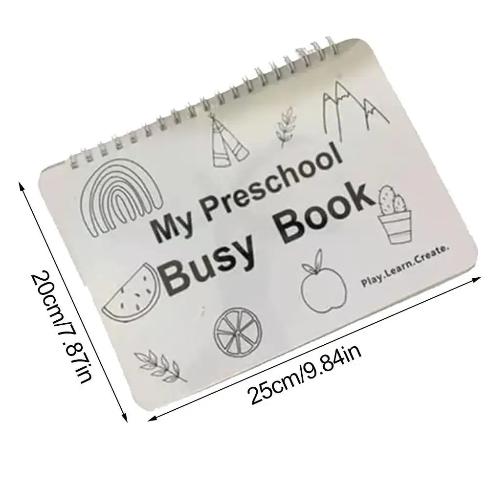 Repeated Pasting My Preschool Busy Book Puzzle Manual Learning Activities Toddler Interactive Sticker Cards Education Workbook