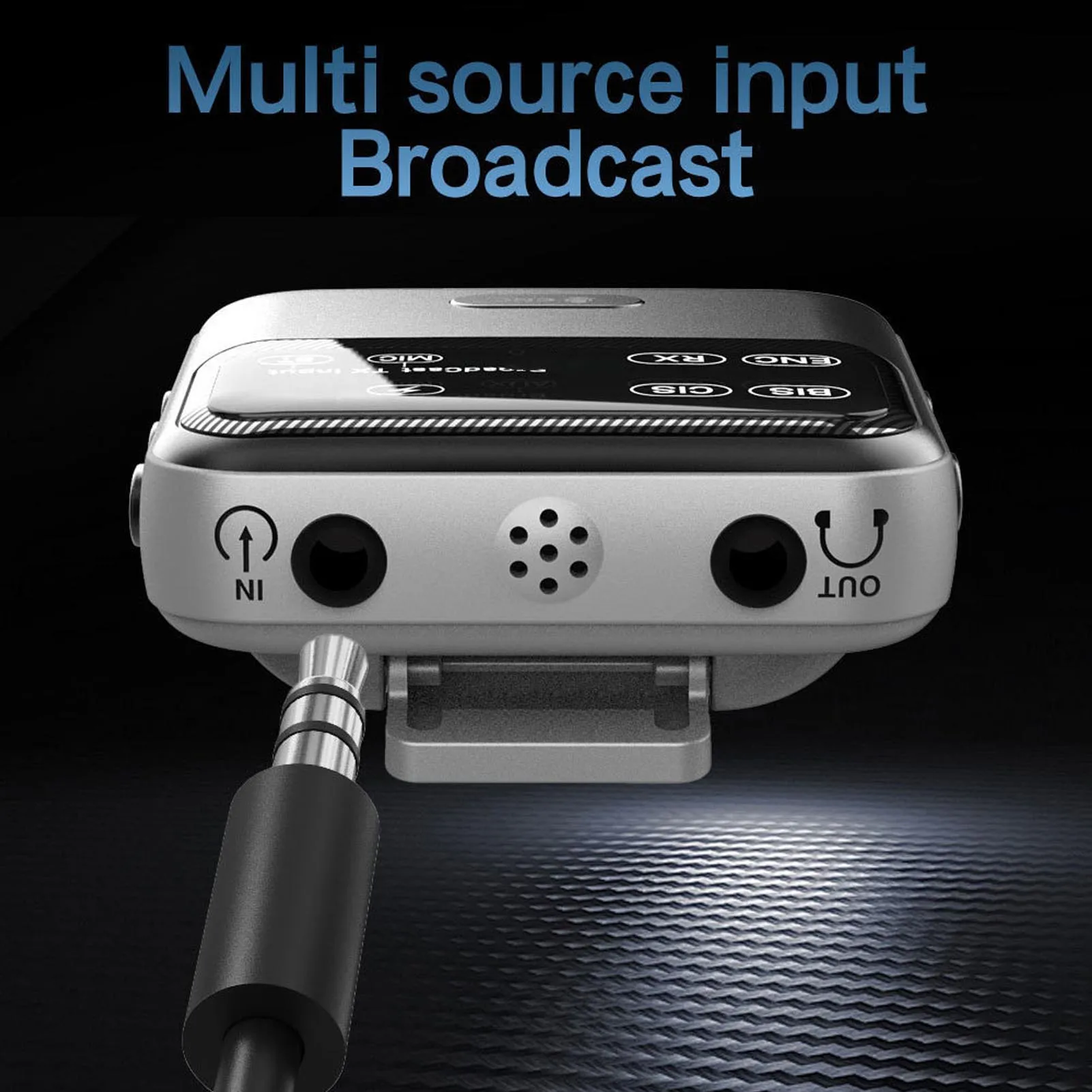 เครื่องรับส่งสัญญาณบลูทูธ 6.0 แบบพกพา HiFi พร้อมระบบตัดเสียงรบกวน ENC แบตเตอรี่ใช้งานได้นาน ช่องต่อ 3.5 มม. สำหรับการนำทาง