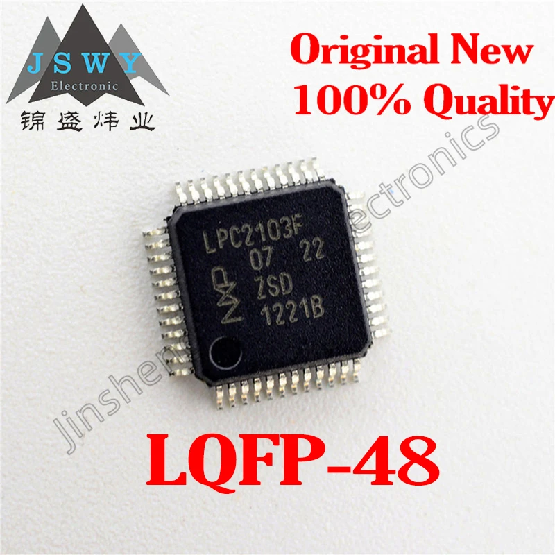 

(1/5 pieces) LPC2103FBD48 LPC2103 LQFP48 60MHz 128KB Flash 64KB RAM 32-bit microcontroller Original stock