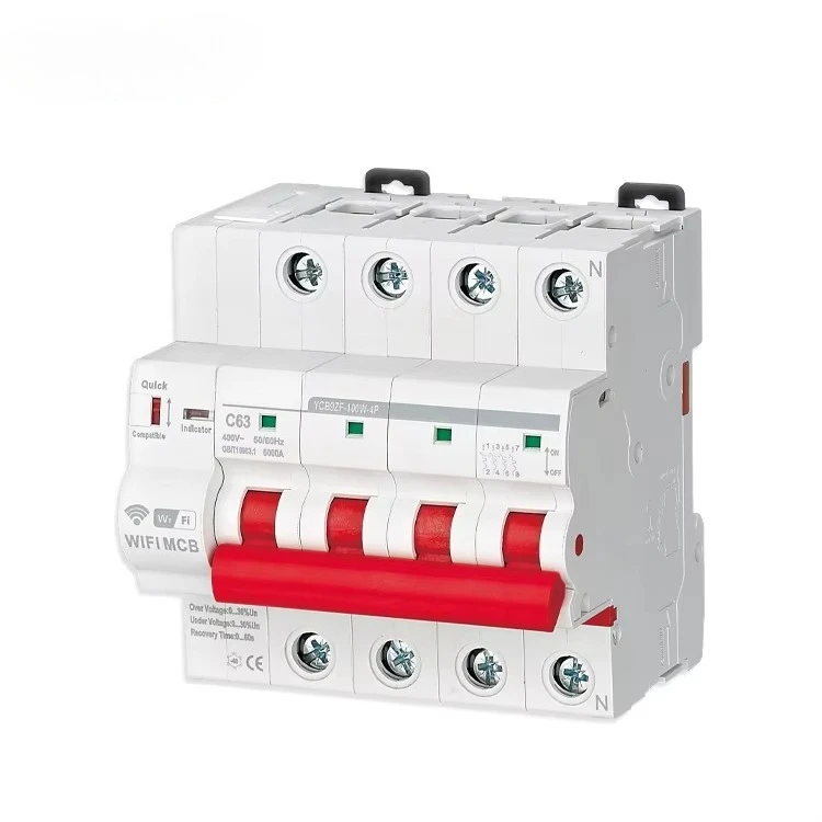 Neue Produktintelligenz Einphasiger MCB 6KA Wifi Smart Circuit Breaker
