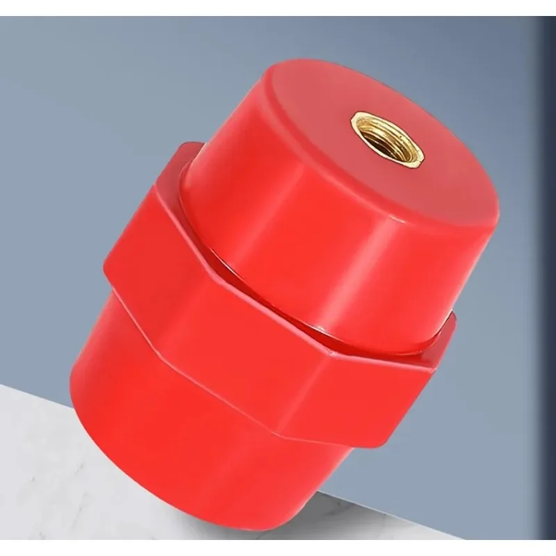 10pcs Red Resin High and Low Voltage Zero Line Row Post Insulator M6 / M8