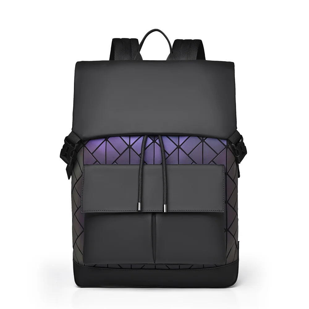 Backpack New large-capacity colorful laser business computer backpack High-end fashion lightweight computer bag