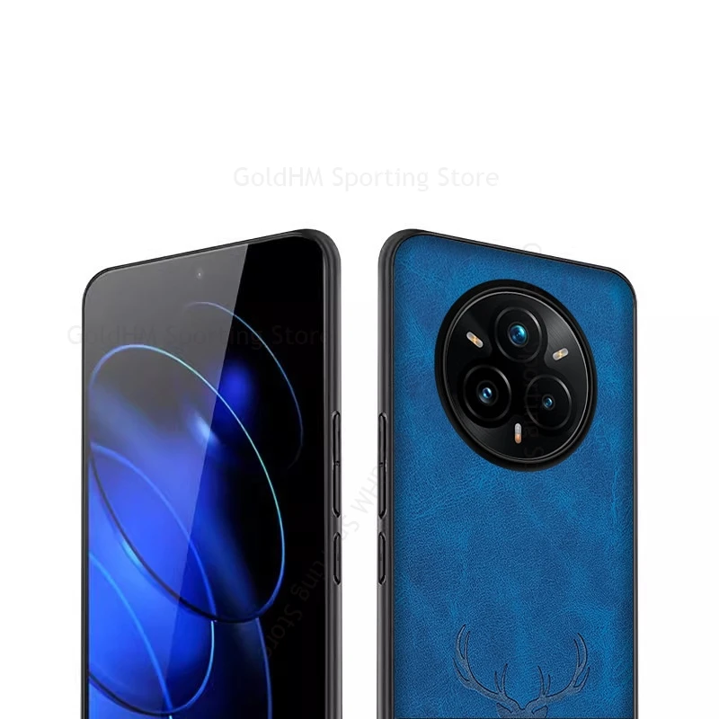 ل ممن لهم Realme 14 برو زائد ثلاثية الأبعاد الكرتون الأيائل الغزلان رئيس حافظة جلدية ل Realme 13 12 11 برو زائد 14 برو + لينة غطاء إطاري من السيليكون