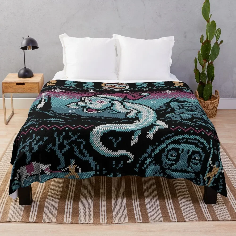 

Neverending Christmas Throw Blanket Decorative Sofa Luxury Thicken Blankets