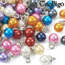 20pcs Necklace Bracelet Earring Loose Beads Imitated Pearl Bead Charm Pendant for Jewelry Making DIY Craft Accessories Colorful