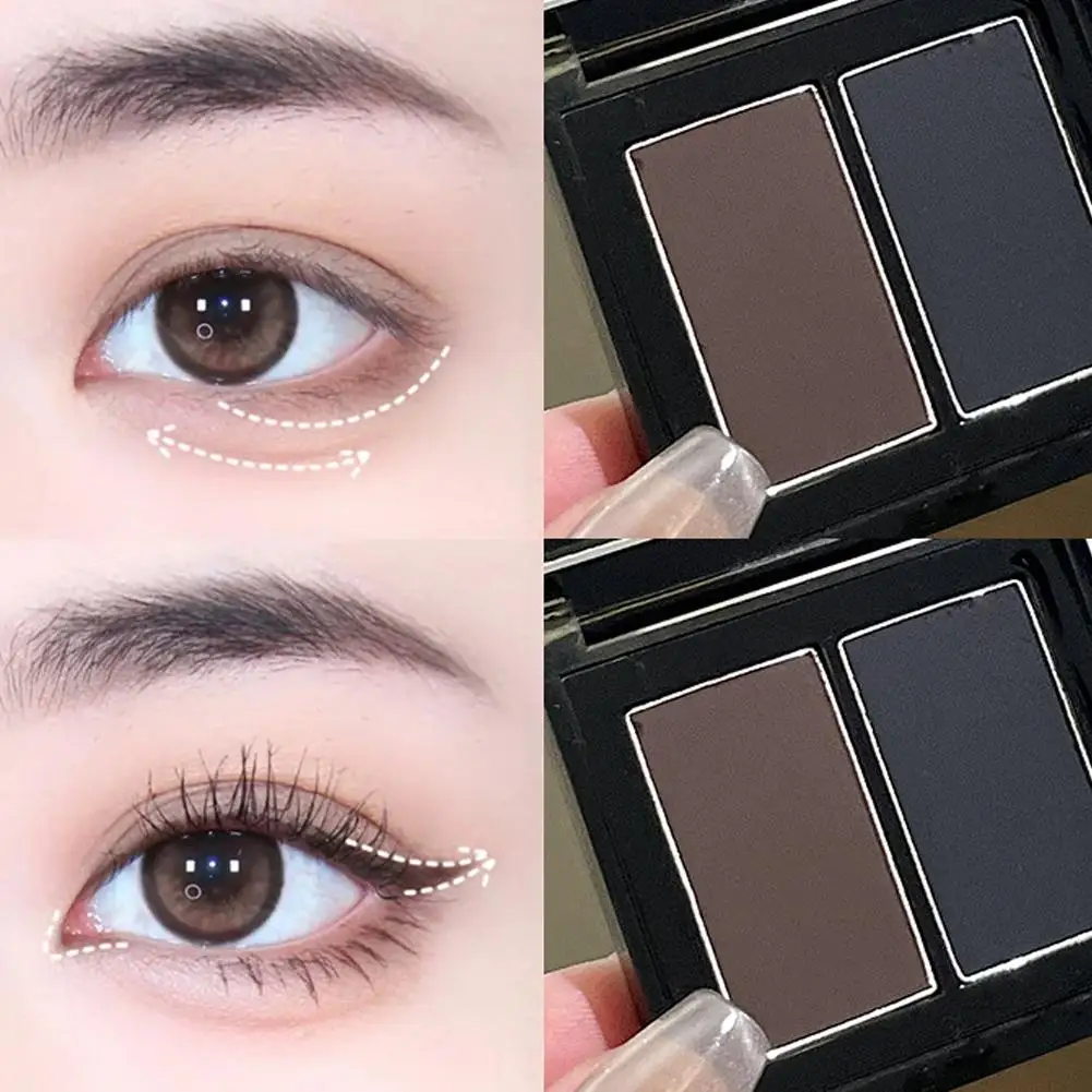 Eyeliner Eyeshadow Eyebrow Powder 3-IN-1 Velvet Mist Non-Fade Long-Lasting Naturally Easy To Color Cosmetics Make