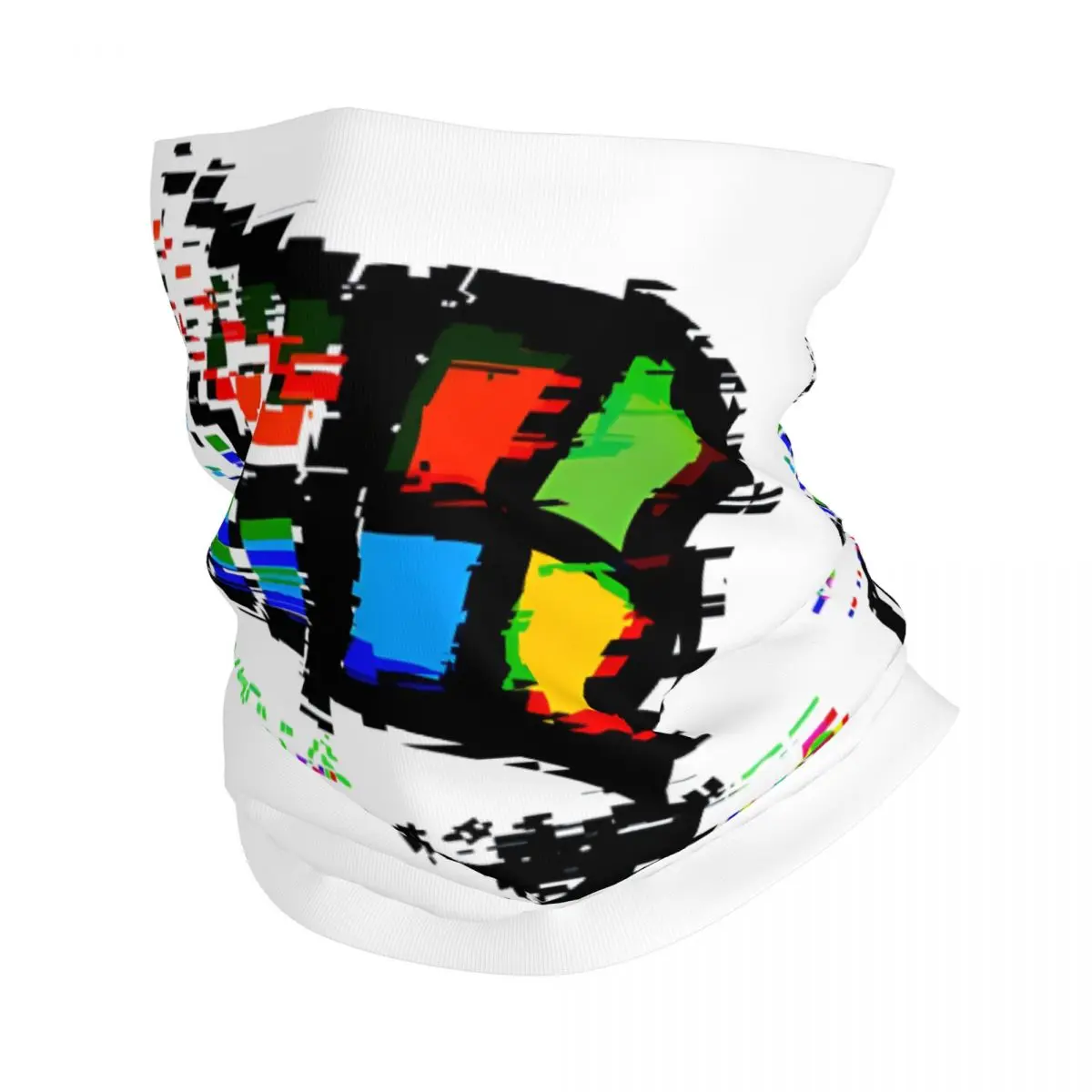 Diverge Glitch-Couvre-cou bandana fin unisexe, écharpe imprimée, multi-usage, accessoires de système informatique Windows 95, cyclisme, équitation, hommes