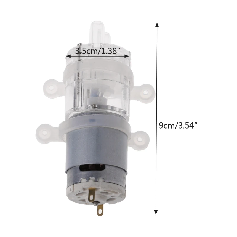 Micro Self-priming Water Pump DC12V Mini Silent Diaphragm Pump Aquarium Water Pumping Tool High Temperature Resistance
