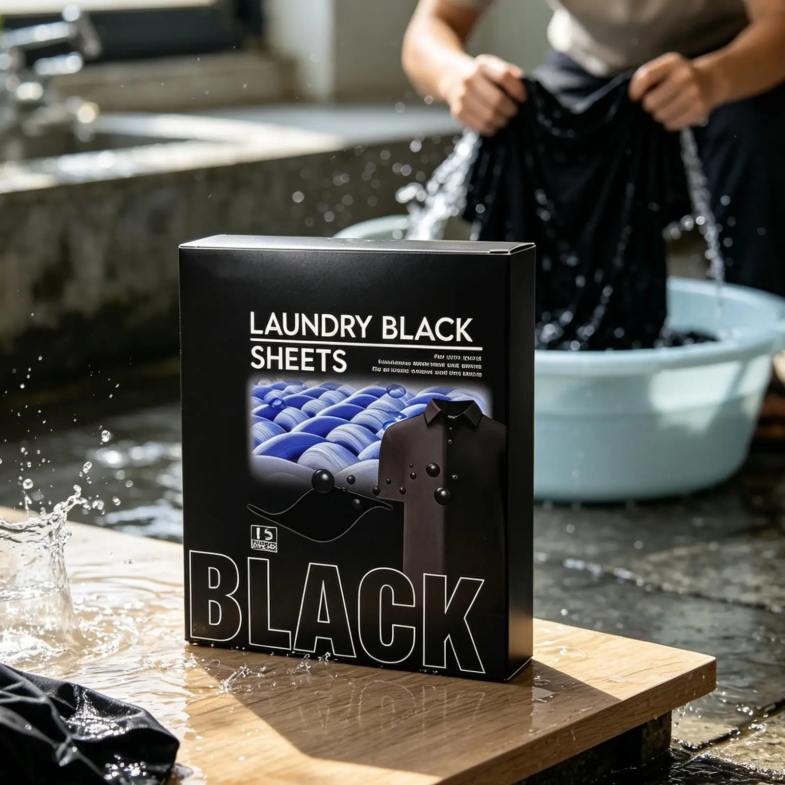 15Pcs Gentle Black Clothes Dye Sheets Universal Fiber Color Protector For Washing Machine Home Dorm Apartment Travel Business