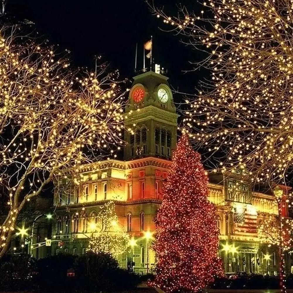 20M USB/Batterie LED String Licht Weihnachten Lichter Twinkle String Kupfer Silber Draht Girlande Licht Wasserdicht Fee string Party