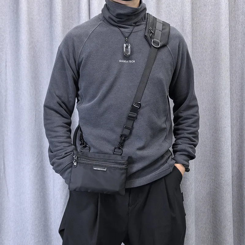 Multi-purpose Adjustable Bag Strap With Phone Storage Pouch Detachable Tactical Techwear Shoulder Strap Bag Accessories