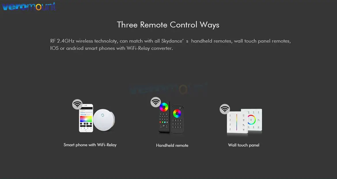 Skydance V4-X LED Controller 4CH 2.4G RF DC12V 24V Stepless Dimming Wireless Remote Control DIM CCT RGB RGBW LED Strip Control 5