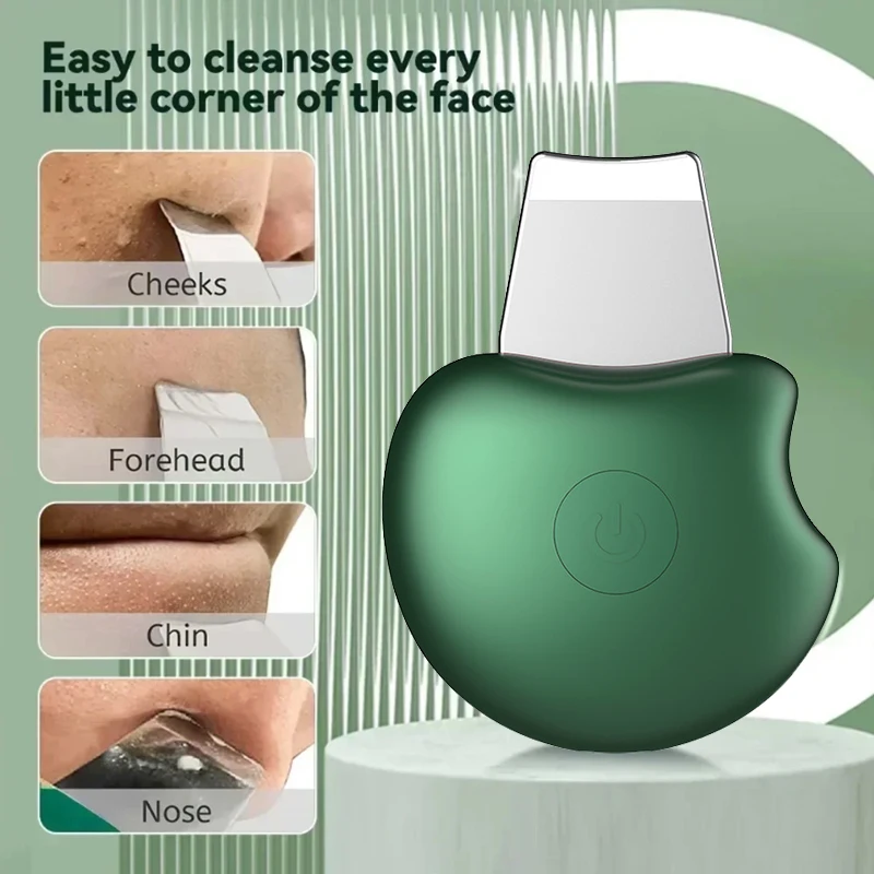 Scrubber per la pelle del viso Spatola per il viso Esfoliante Strumento per la pulizia profonda Rimozione di comedone Detergente per pori Spatola per la pelle del corpo Strumento per la cura della pelle