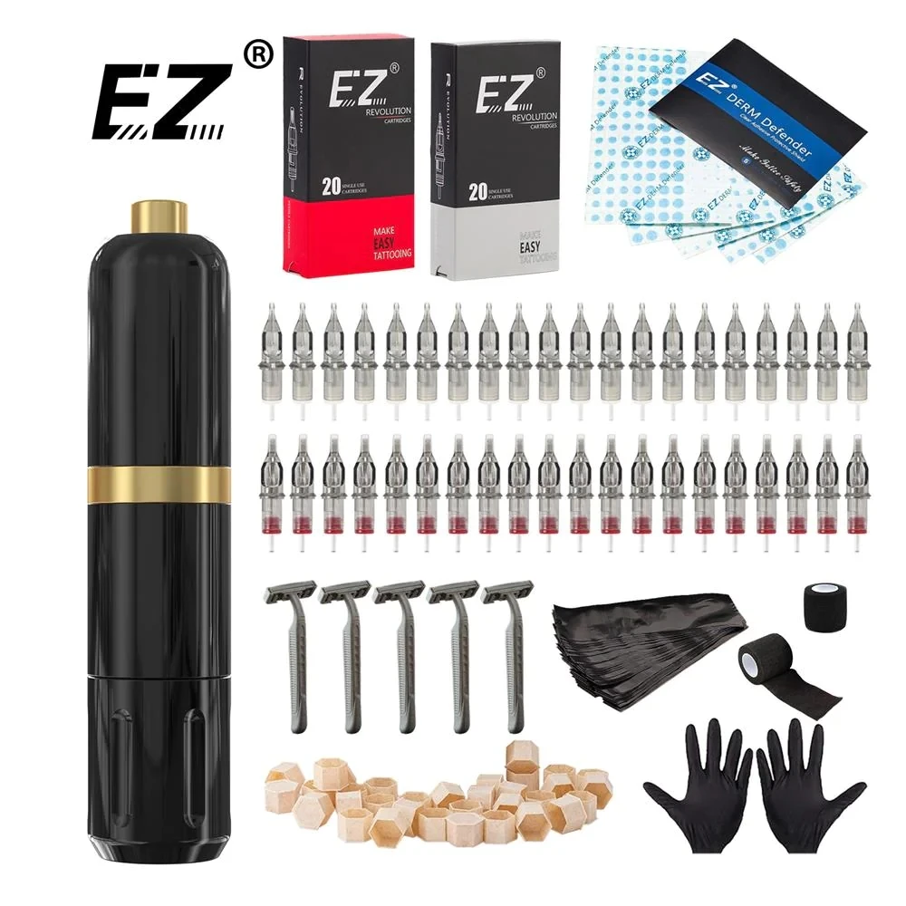 

EZ Tattoo Machine Kits POPU NANO X Tattoo Pen Professional Electric Tattoo Machine Mini Permanent Makeup Pen for Tattoo Artists