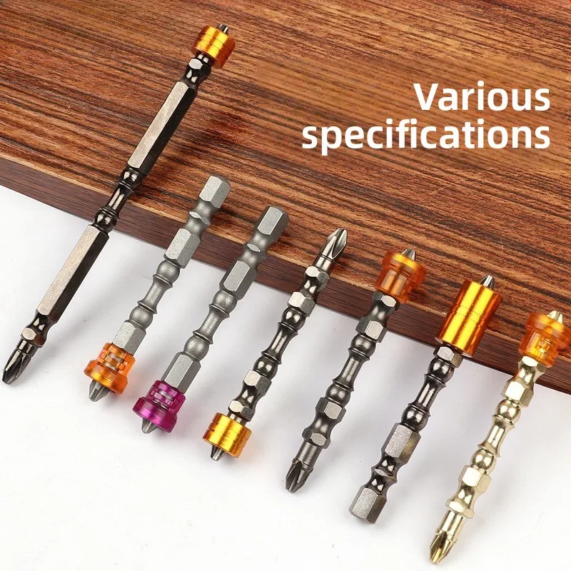 Heavy Duty Magnetic Phillips Screwdriver Bit Kit, Anti-slip PH2 Screwdriver Bits with Strong Magnetic Ring for Power Tools