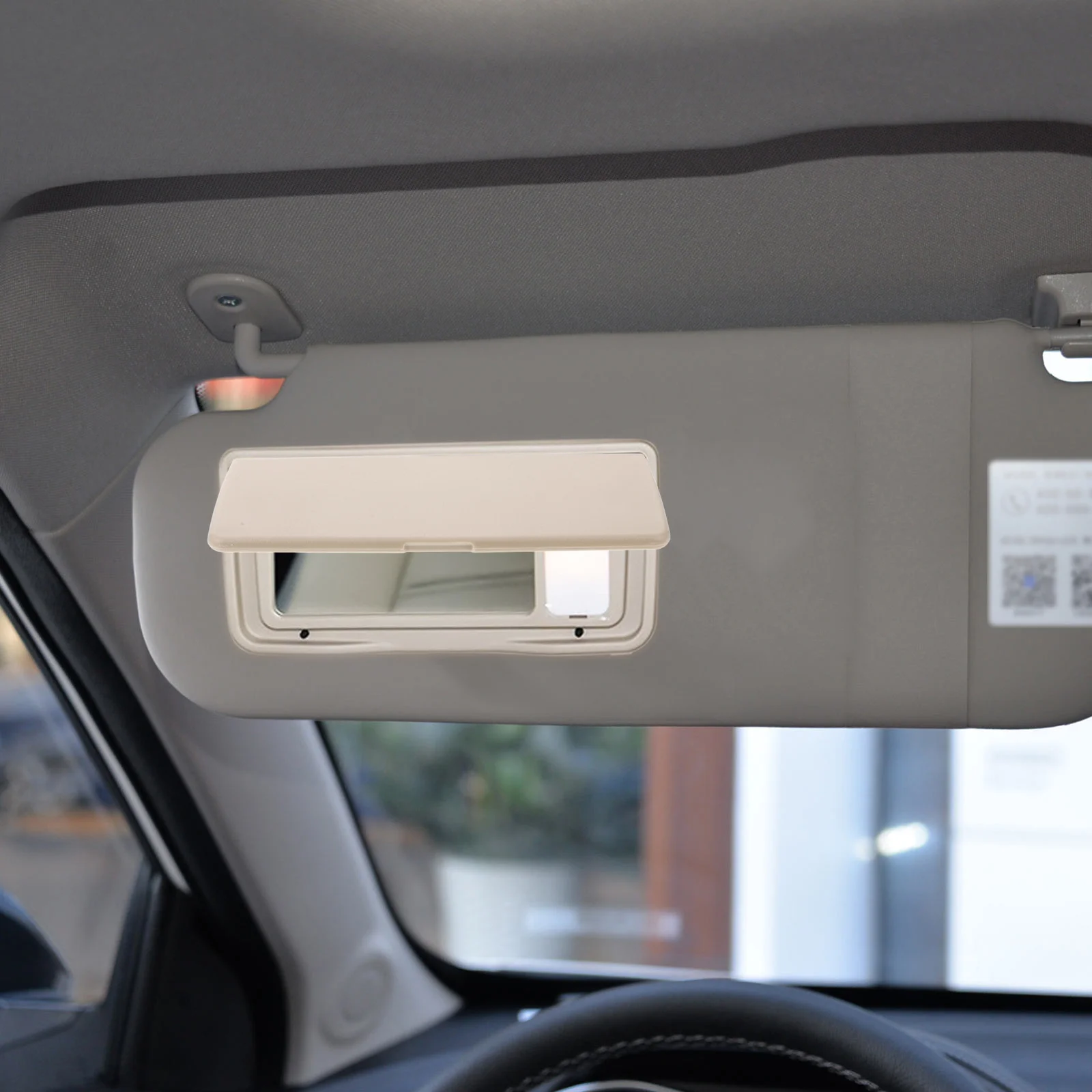 

Vanity Mirror Cover for Car Sun Visor Universal Fit Seamless Integration with Interior Convenient Grooming Solution Auto