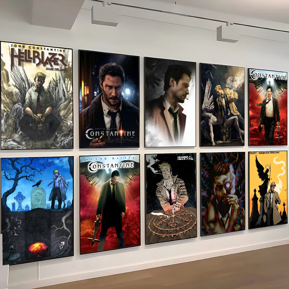 1 قطعة ملصق فيلم قسطنطين ذاتي اللصق فني مقاوم للماء ورقة ملصق مقهى بار غرفة جدار ديكور