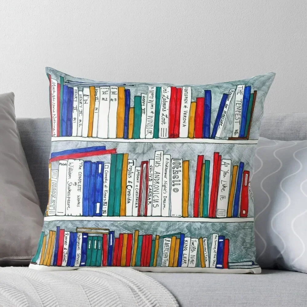 

complete works of Shakespeare bookcase Throw Pillow pillowcases for sofa cushions ornamental pillows Pillowcase Cushion pillow