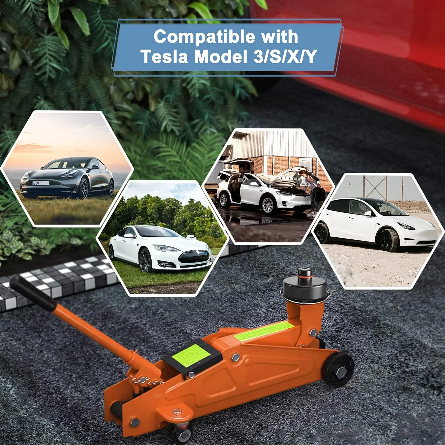 Lifting Jack Pad Point Adapter For Tesla Model 3 Model Y Juniper Model S Model X Accessories Rubber Lift Pucks Car Repair Tools