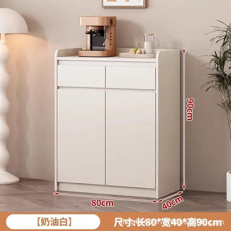 Modern simple side cabinet, household living room, locker, integrated tea cabinet against the wall, kitchen storage cabinet, low