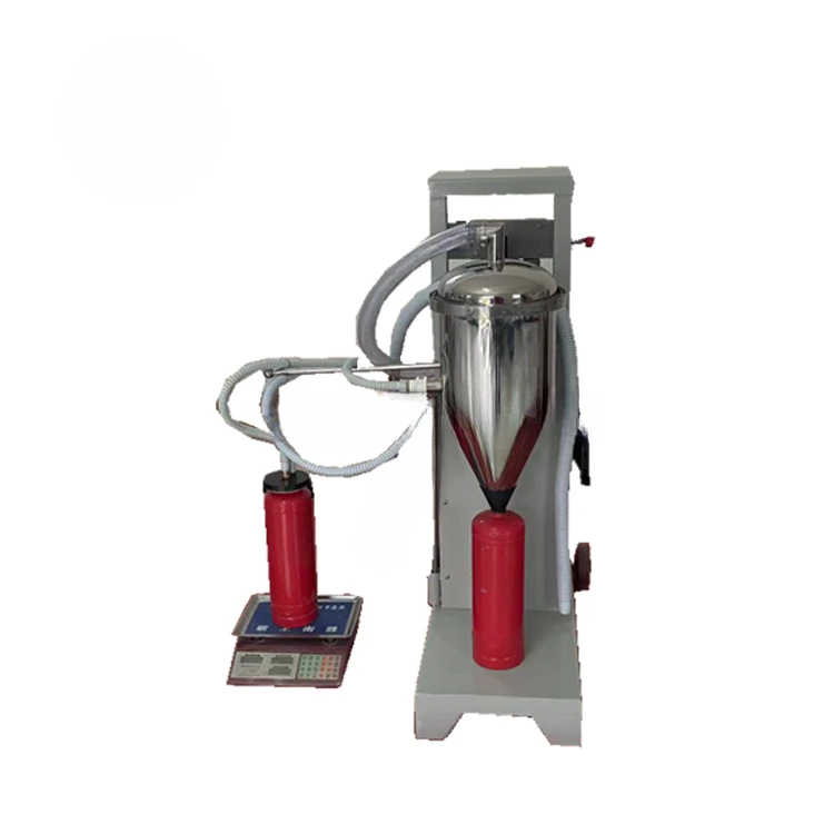 Dry Powder Filling Machine Empty Fire Extinguisher Refill Machine