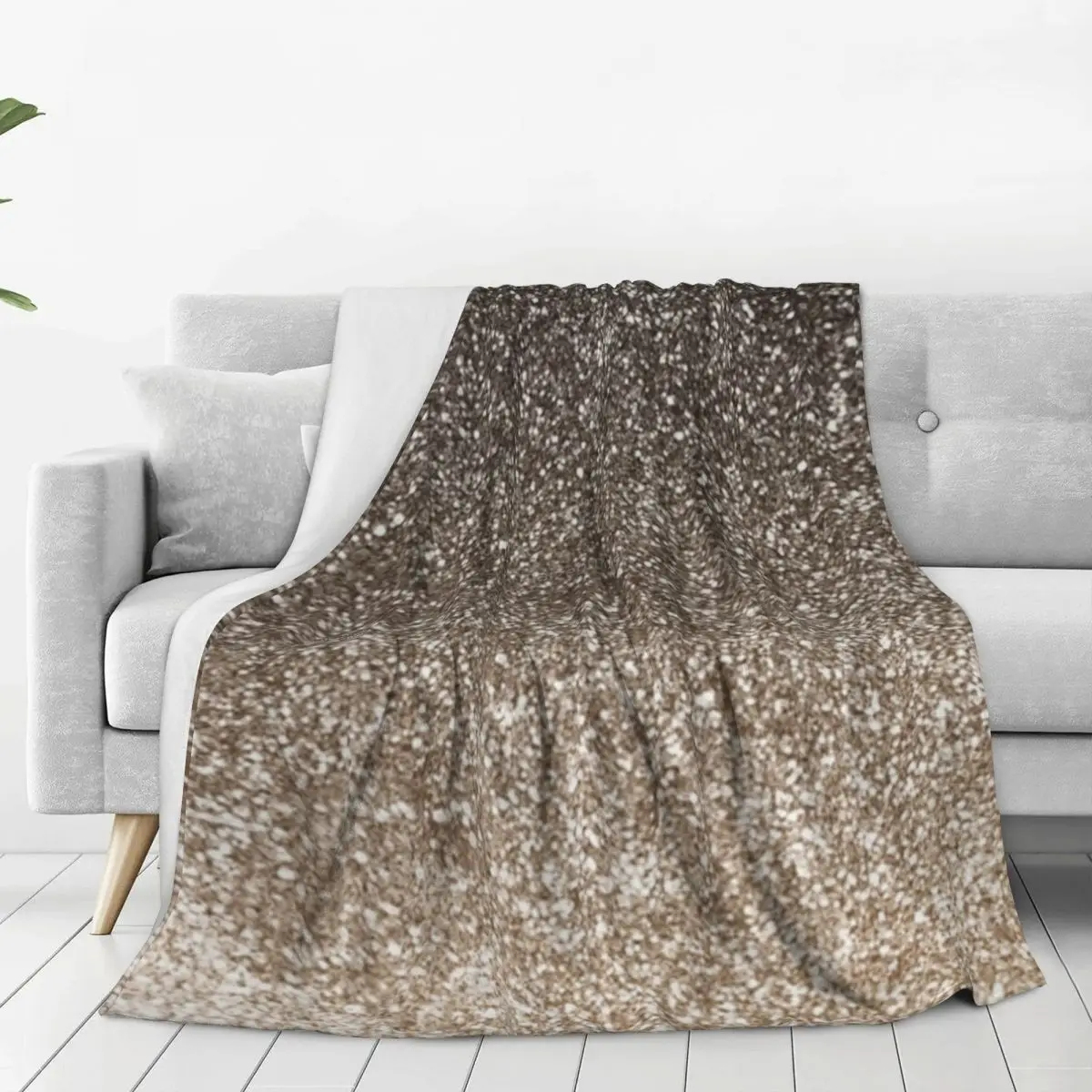 Black And Beige Gradient Sparkle Pink Glitter Blanket Fleece Warm Throw Blankets Sofa Throw Blanket Throws Bedspread Quilt