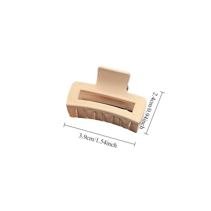 Заколки для волос квадратные матовые для женщин и девочек, заколки-бананы сильной фиксации для густых тонких волос