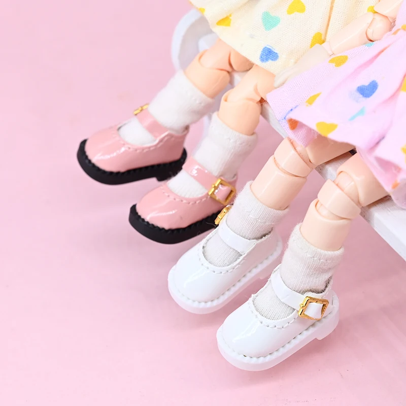 Multiple Colour Obitsu Doll Mary Jane Shoes Dolls Accessories Bjd Doll Leather Shoes Toys For Ddf Body9 1/12 Bjd Gsc Doll