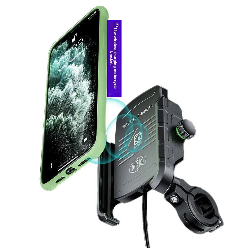 

Беспроводное зарядное устройство для телефона на мотоцикл, держатель для телефона на мотоцикл с беспроводной зарядкой