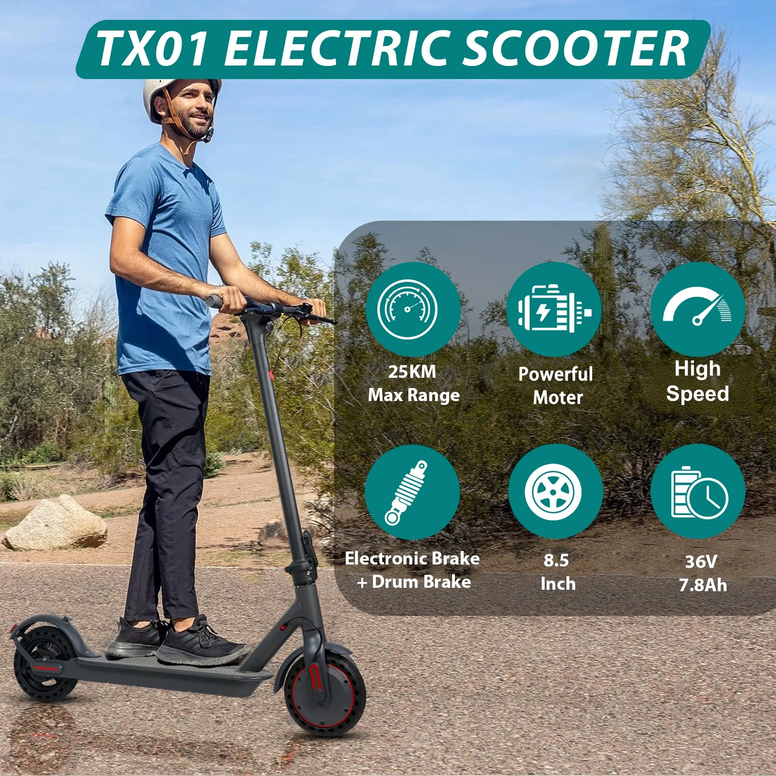 JUICEASE TX01 Elektroroller Leistungsstarker Motor Hohe Geschwindigkeit 45KM Reichweite 42V14.5AH 10-Zoll Luftreifen Hochkapazitätsbatterie Smart Faltbar A1MAX ESMAX AOVOPRO E-Scooter – Detail 22