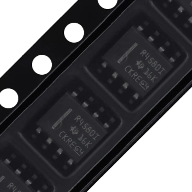

100 Pieces of Brand New Original Rc4580Idr with Marking R4580I Soic-8 Dual-Channel Audio Operational Amplifier Chips