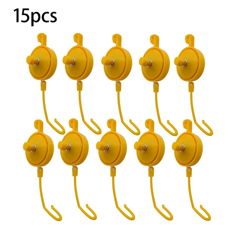 A97TPlant Yoyo Grow Hanger with Stopper, Adjustable Indoor Plant Support Yo Yo (Pack of 15)