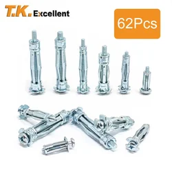Heavy Expansion Bolt Set Practical Drywall Anchor with Screws Self Drilling Wall Home Pierced for Gypsum Board Fiberboard