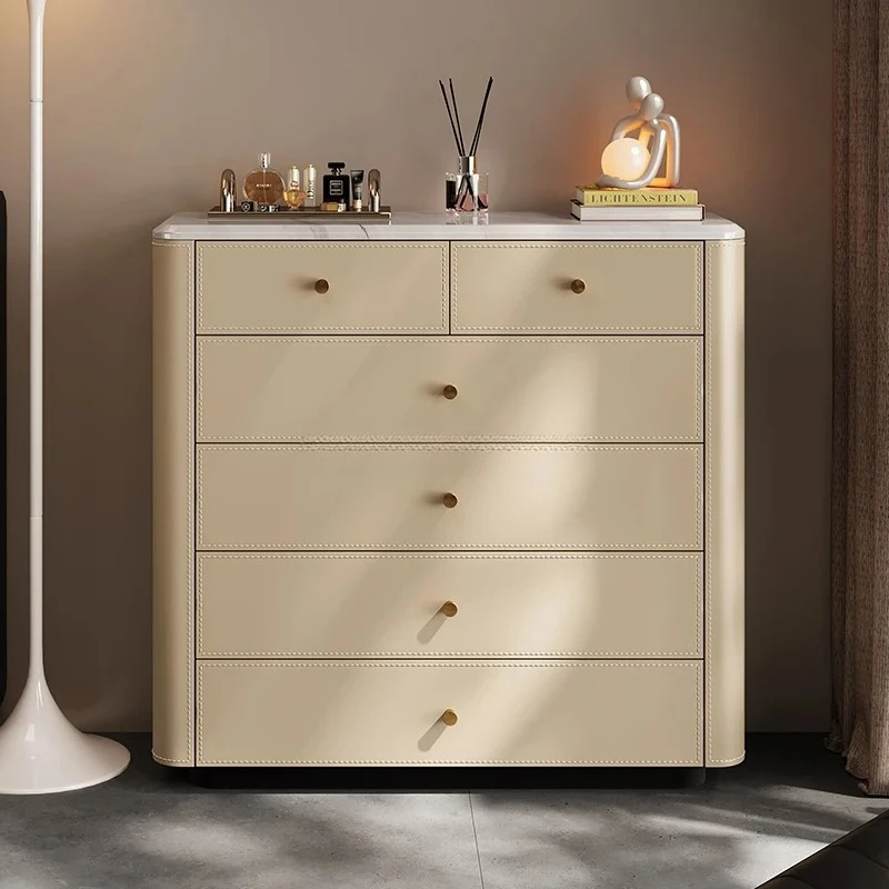 

Светлый роскошный настенный шкаф из натурального мрамора, ящик из цельного дерева, седло, кожаный шкаф для хранения