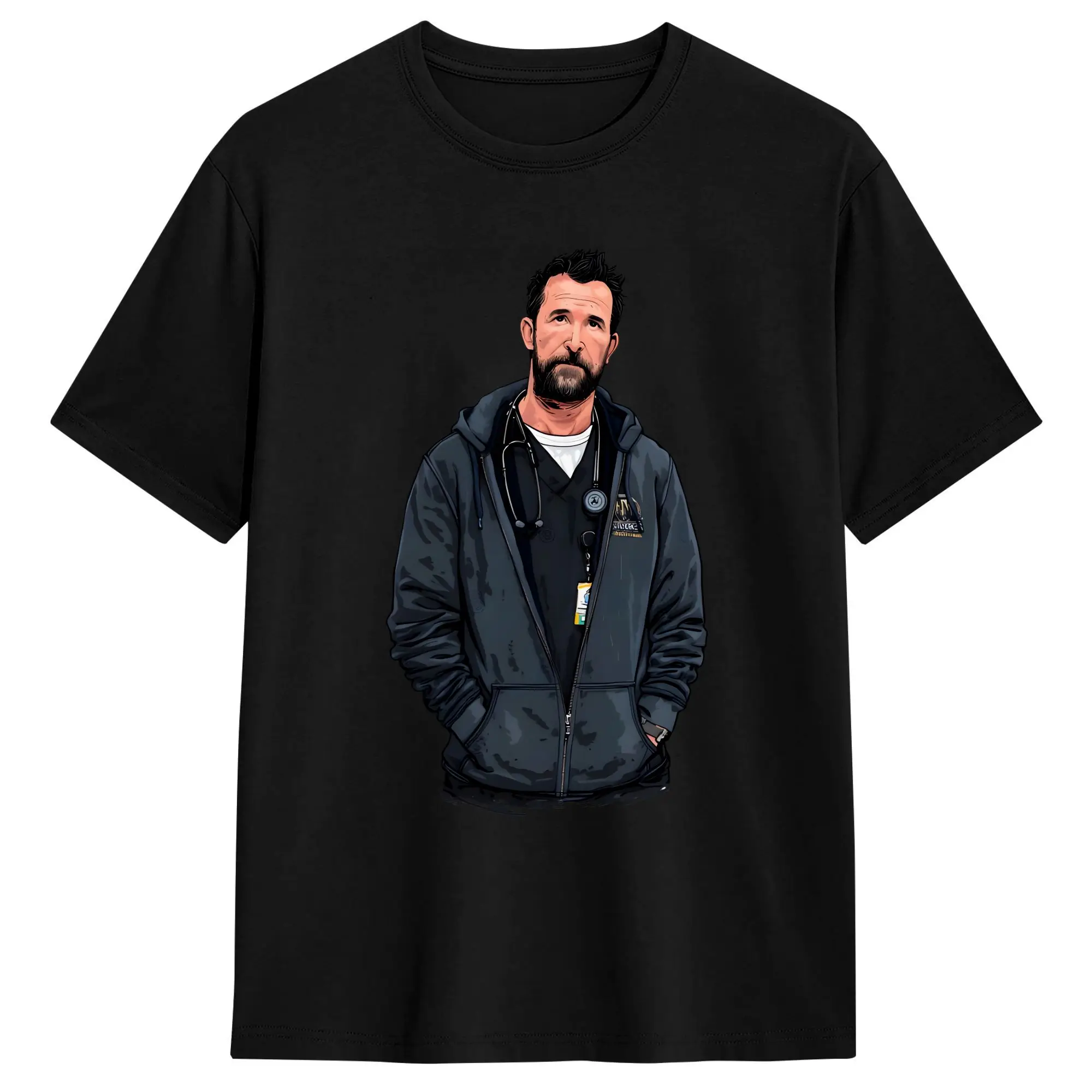 Awesome 90s Dr Robby T-Shirts for Men O Neck 100% Cotton T Shirts  Short Sleeve Tee Shirt Birthday Gift Clothes