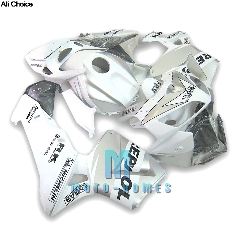 

Идеальный комплект обтекателей для Honda CBR600RR 2005 2006 05 06 CBR600 RR, кузов шоссейного/гоночного мотоцикла, белый западный