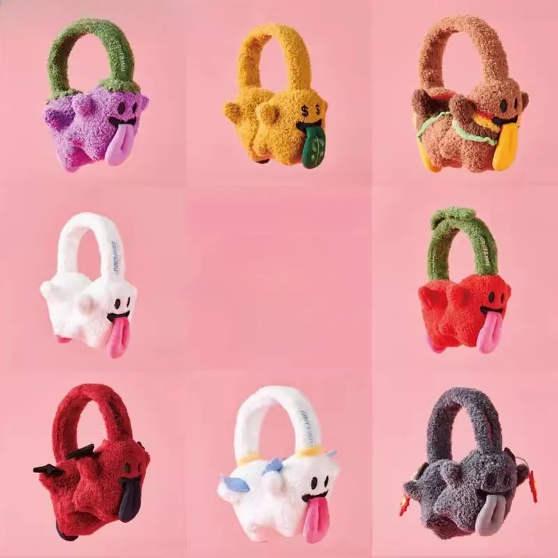 monstar-winter-new-sle-cute-cartoon-devil-angel-warmth-riding-plu-ear-covers-faionable-trendy-soft-ear-muffs-accories