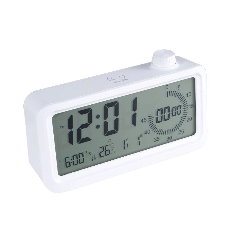 Timer per conto alla rovescia ricaricabile con modello a 3 allarmi, display della data, strumento gestione del a