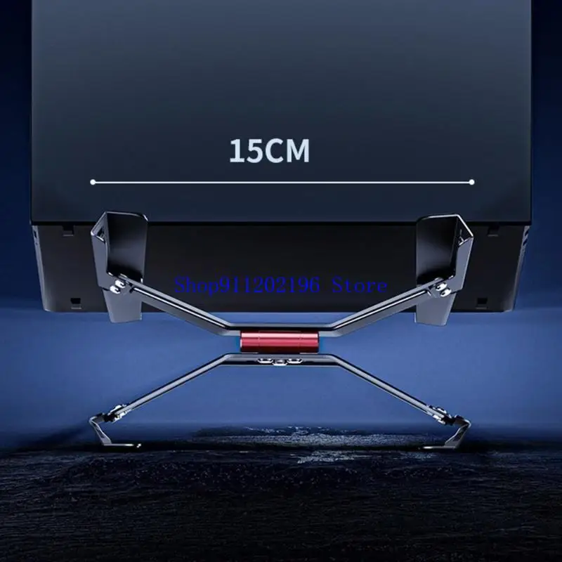 P82A Laptop Stand Metal Portable Laptop Cooling Desk Holder Notebook Riser Mount Ventilated Computer Stand for 12-18 Inch