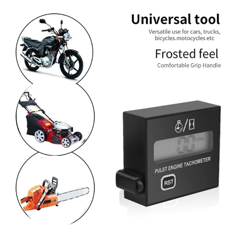 242A Go Kart Digital Tachometer Hour Meter with RPM Recall 2 & 4 Stroke Engine