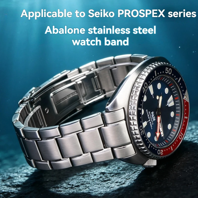 22mm Solid Stainless Watch Band metal Strap For Seiko Abalone Turtles Prospex SRPA21 SRP777 SRPC25 SRP773 SRP775 SRP779 Bracelet