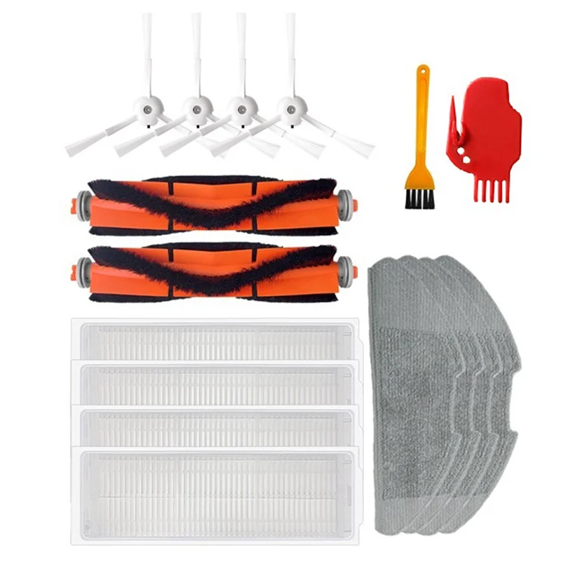 Para robô aspirador mop 2 pro/mop2 lite/mjst1s/mjstl escova lateral principal kit de acessórios para aspirador de pó