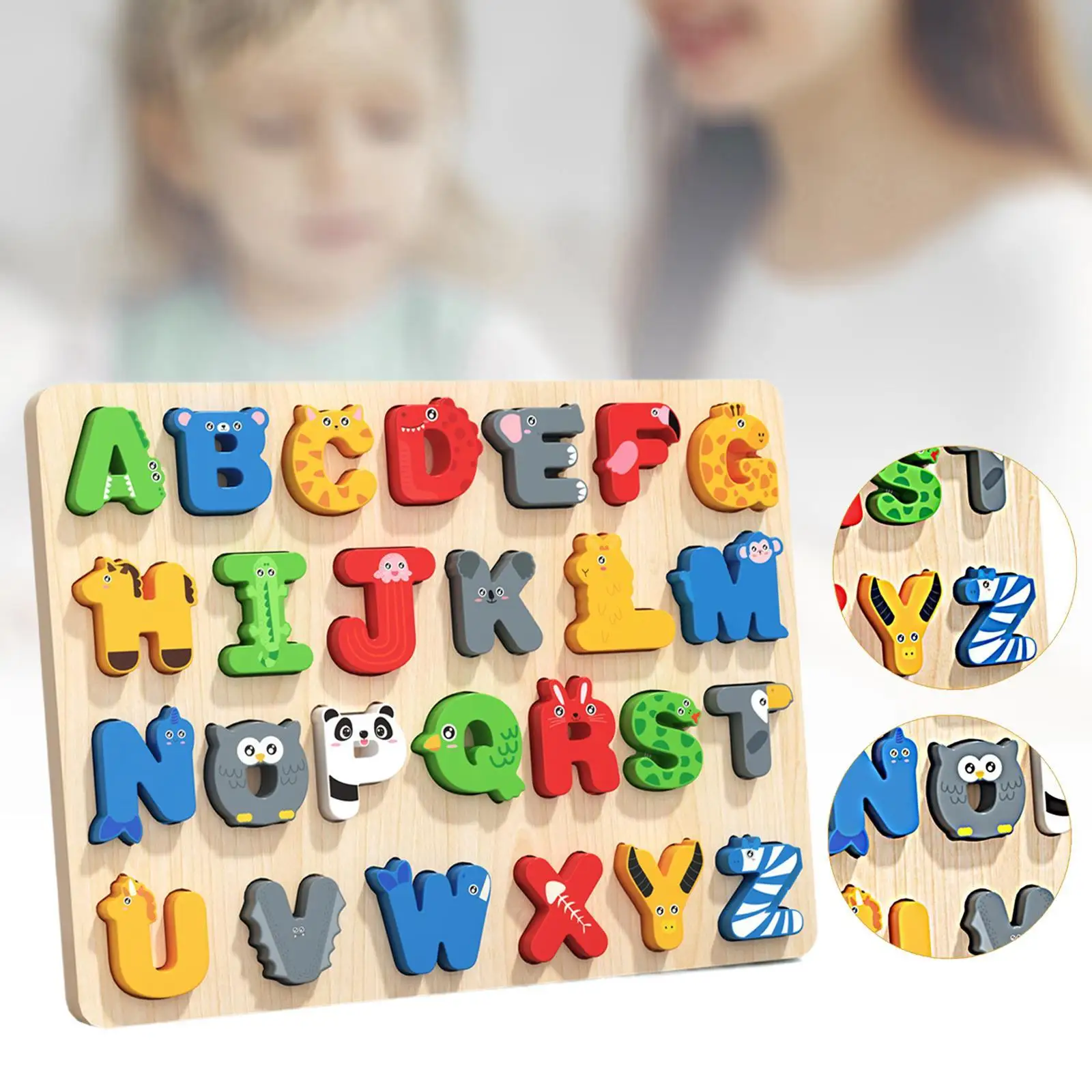 Quebra-cabeça de madeira para crianças, desenvolvimento, leve, jogo de tabuleiro educacional precoce para idades de 3 4 5 e mais crianças meninos meninas presentes